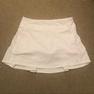 Lululemon athletica white tennis skirt